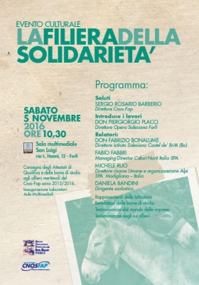 Filiera della solidarietà 2016