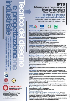 IFTS - TECNICO DEL DISEGNO E PROGETTAZIONE INDUSTRIALE